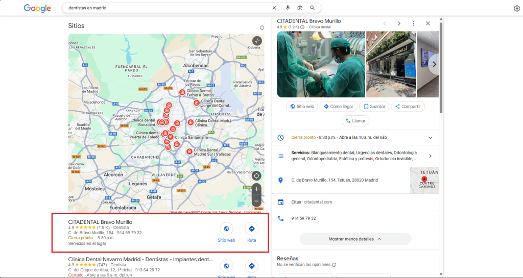 Google My Business optimizado