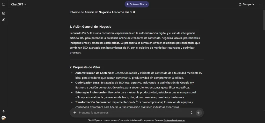 informe analizis Chatgpt
