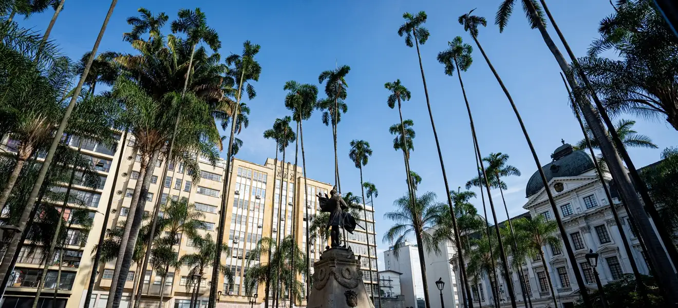 Cali skyline con negocios locales para guía SEO 2025