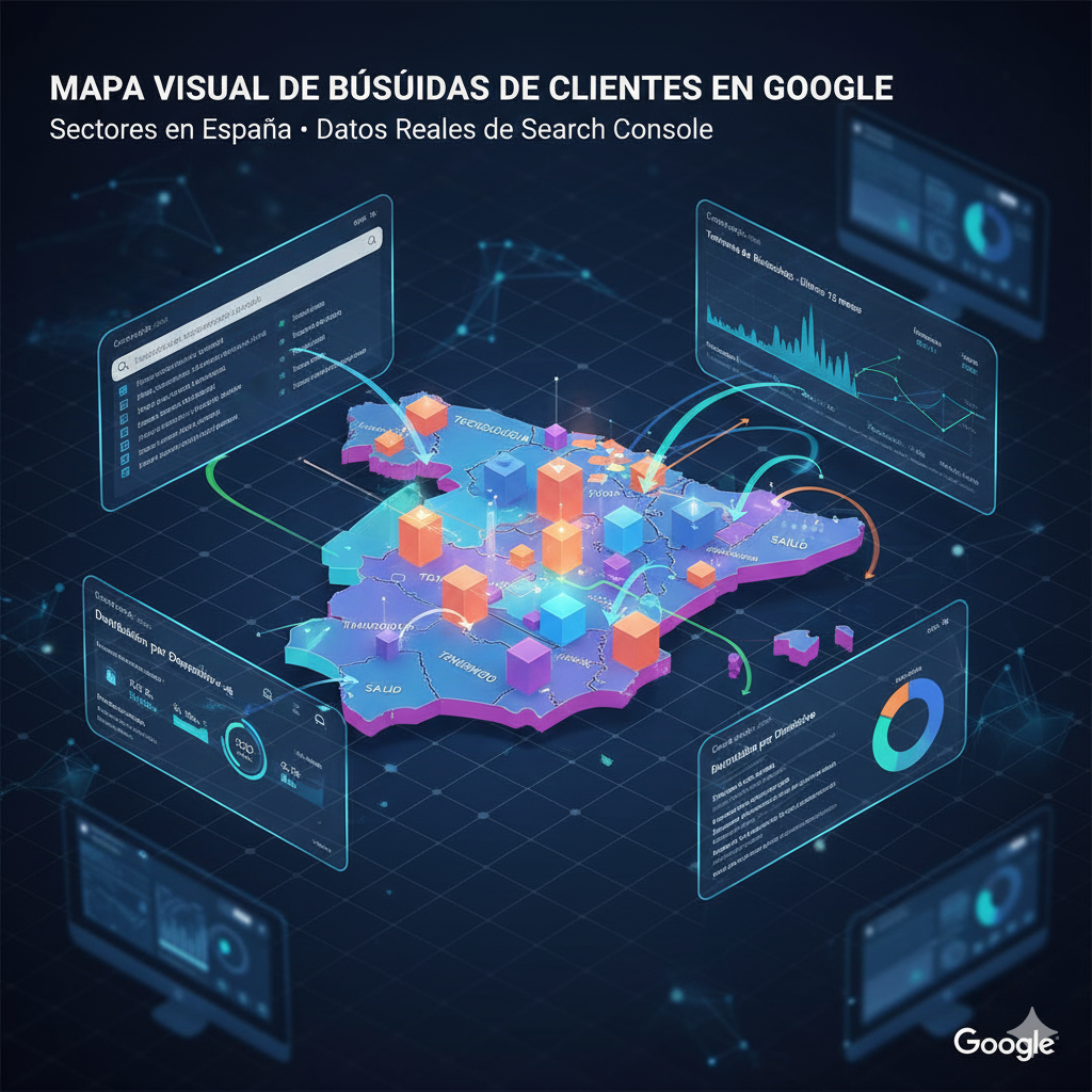Mapa de Búsquedas: Dónde Te Buscan Tus Clientes en Google (Por Sector en España)